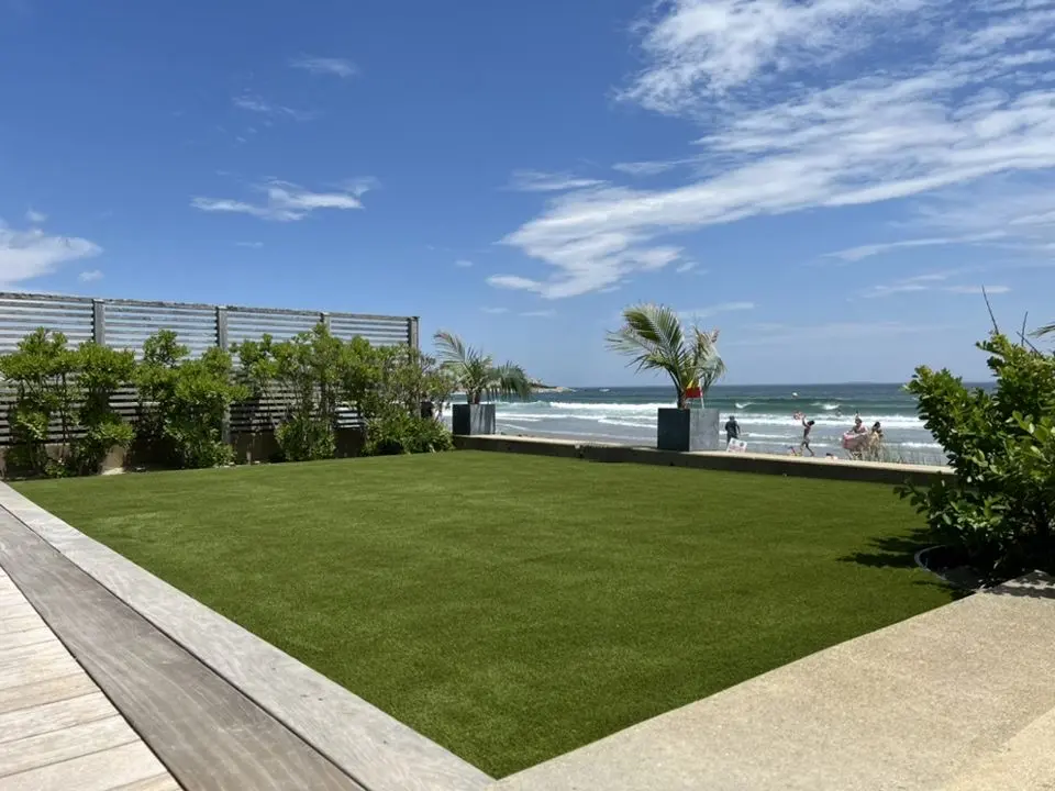 Artificial turf in a residential setting